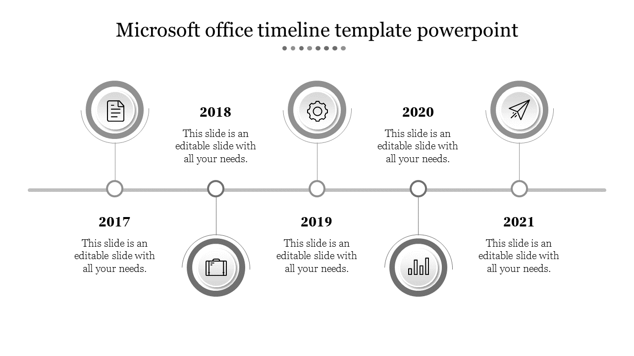 microsoft office timeline template powerpoint-Gray